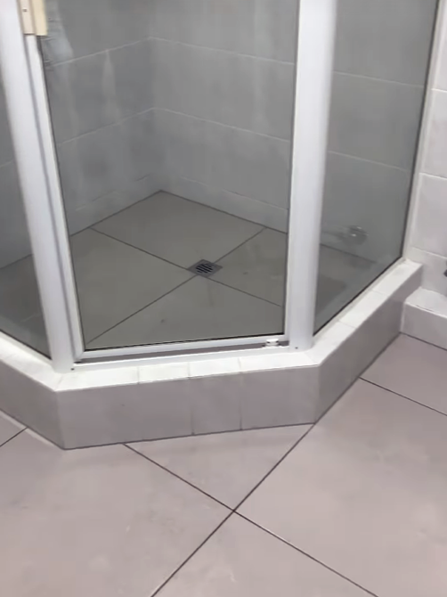 unblocked shower drain