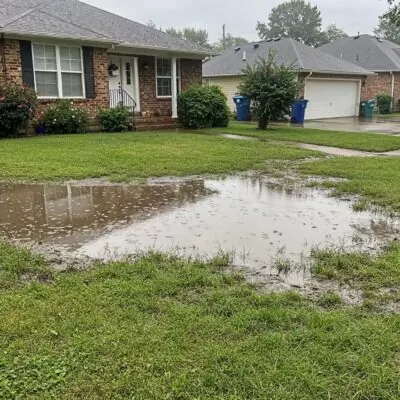 water pooling is a sign you need a drainage plumber
