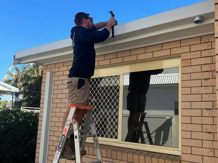 replacing a gutter on the gold coast