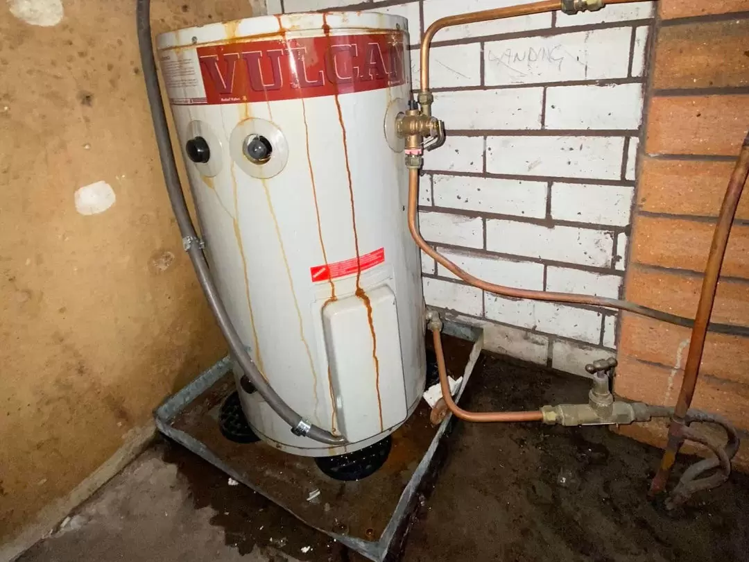 Leaking hot water unit on the Gold Coast