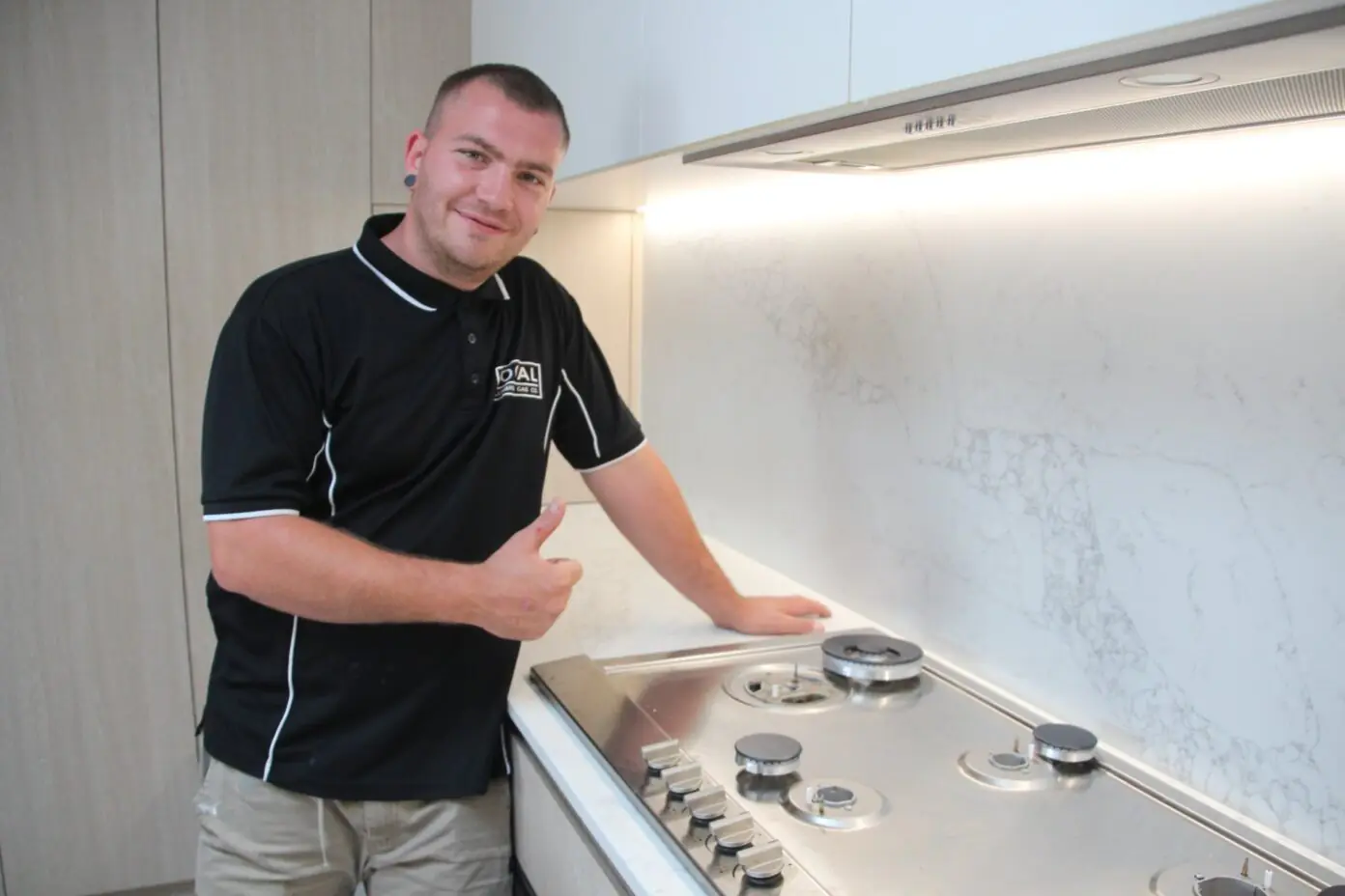 Local Plumbing Gas Cooktop Installation in Gold Coast home