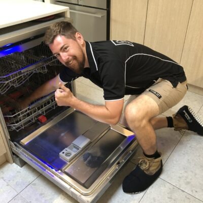 Local Plumber Installing Dishwasher