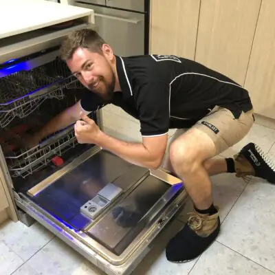 Local Plumber Installing Dishwasher
